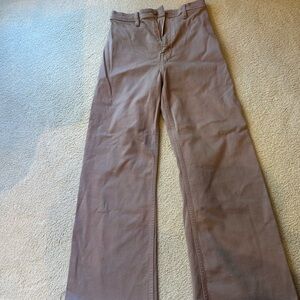 Pistola Taupe Wide-Leg Pants